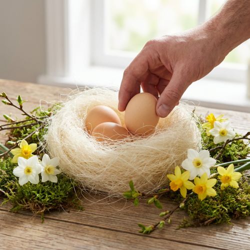 kohteita Luonnonkuituinen sisalruho askarteluun Sisalruho kermanvalkoinen 500g