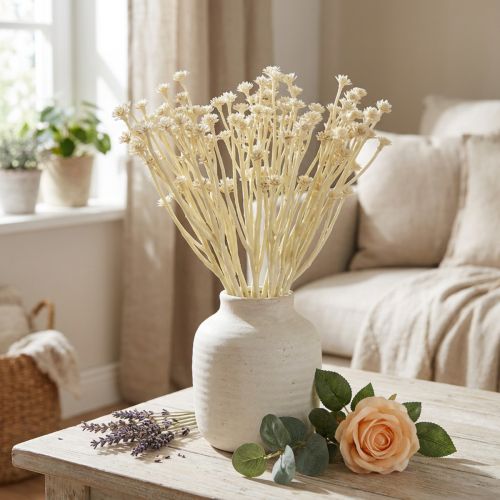kohteita Keinotekoinen curryyrtti valkoinen beige L28cm 12 kpl 1 nippu