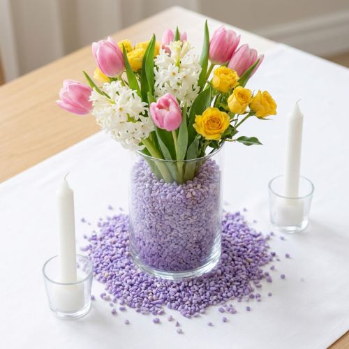 Koristerakeita lila koristekivet violetti 2mm - 3mm 2kg | Floristik24.fi