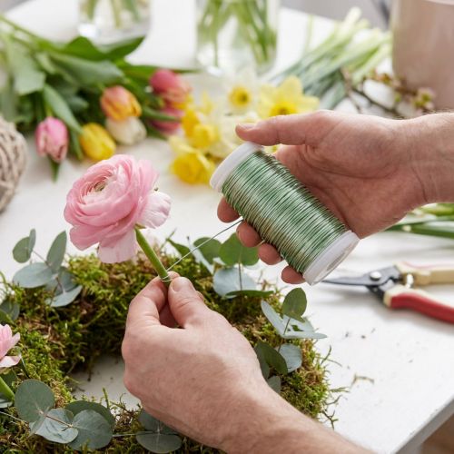 Deco emaloitu lanka mintunvihreä Ø0,50mm 50m 100g | Floristik24.fi