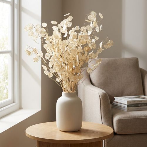 Lunaria Deco Moon Violet Hopealehti Kuivatut 90cm 100g | Floristik24.fi