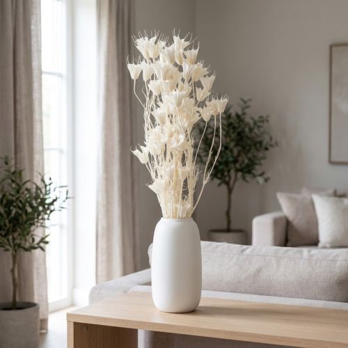 Kuivattuja Nigella-kukkia, elegantti luonnonkoriste eksklusiiviseen sisustukseen, 70 cm, 50 g | Floristik24.fi