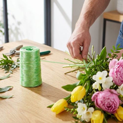 kohteita Sidonta raffia vihreä vaaleanvihreä keinotekoinen raffia kukka raffia W5mm L800m