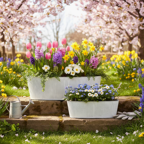 kohteita Soikea metallinen kulho valkoisena ja hopeanvärisenä, 32,5 cm/37 cm, 2 kpl.