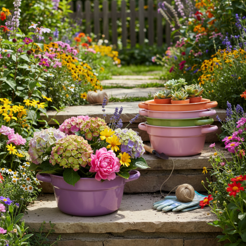 kohteita Metallinen koristekulho, 4 kevätväriä, Ø17cm, 4 kpl