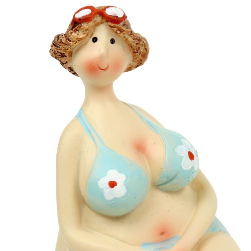 Floristik24 Naiset, joissa on bikini-reunajakkara kesäkoriste 15cm 2kpl