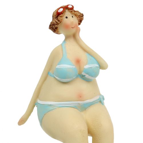 Floristik24 Naiset, joissa on bikini-reunajakkara kesäkoriste 15cm 2kpl