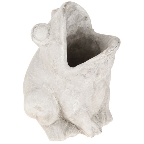 Sammakko koristekasviruukku kukkaruukku betoninharmaa K18,5cm