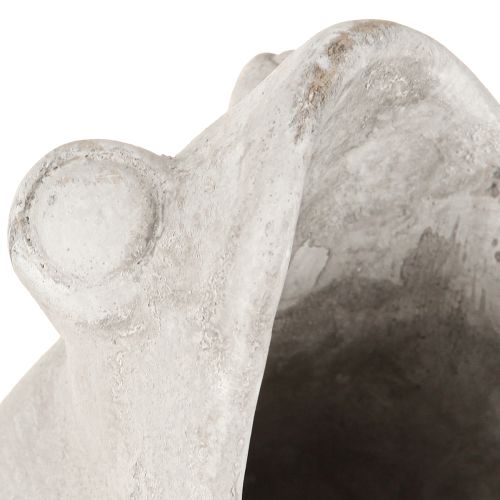 kohteita Sammakko koristekasviruukku kukkaruukku betoninharmaa K18,5cm