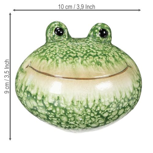 kohteita Koristeellinen sammakkohahmo leikkisään kodin ja puutarhan sisustukseen, vihreä, 11 cm, 2 kpl
