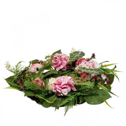 Floristik24 Kevätseppele Pioni Ranunculus Seppele Keinotekoinen Ø50cm