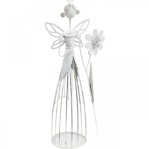 Floristik24 Kevätkoriste, kukkakeiju, metallinen lyhty, kukkakeiju kukkineen 34,5cm