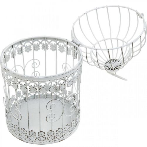 Floristik24 Kevätkoristeet, lintuhäkki ripustukseen, metallikoristeet, vintage, hääkoristeet 28,5cm