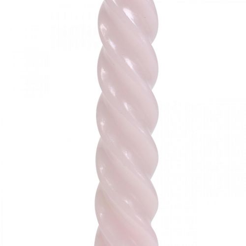 Floristik24 Kierretyt kynttilät spiraalikynttilät pinkki Ø2,2cm K30cm 2kpl