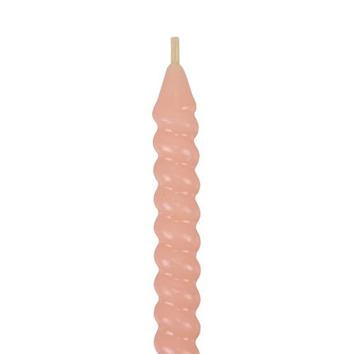 kohteita Kierretyt kynttilät spiraalikynttilät vaaleanpunainen Ø1,4cm K18cm 4kpl