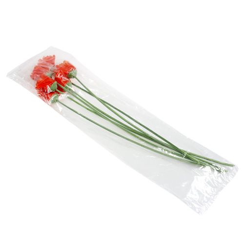 Floristik24 Gerbera Orange Ø10cm L55cm 6kpl