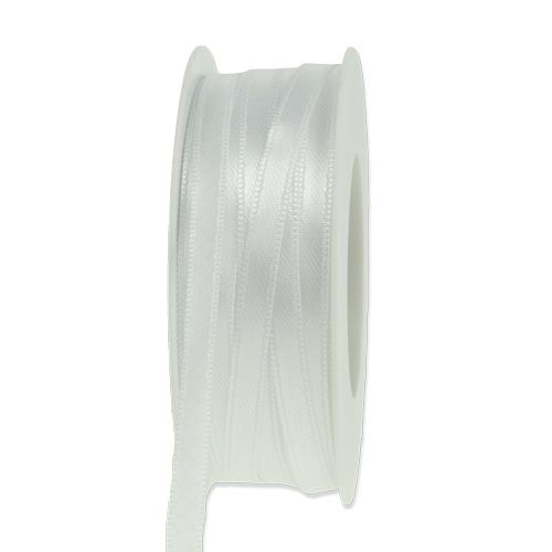kohteita Lahjanauha koristenauha valkoinen 6mm 50m