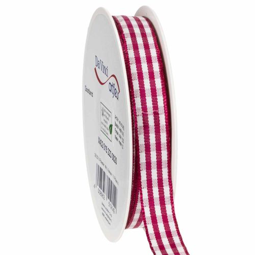 Lahjanauha ruudullinen punainen 15mm 20m ostaa | Floristik24.fi