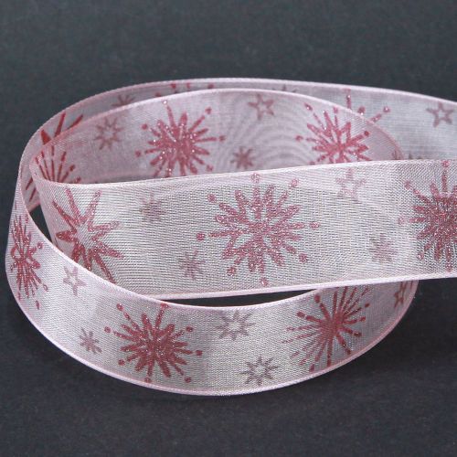 kohteita Lahjanauha tähdet Joulunauha pinkki 25mm 20m