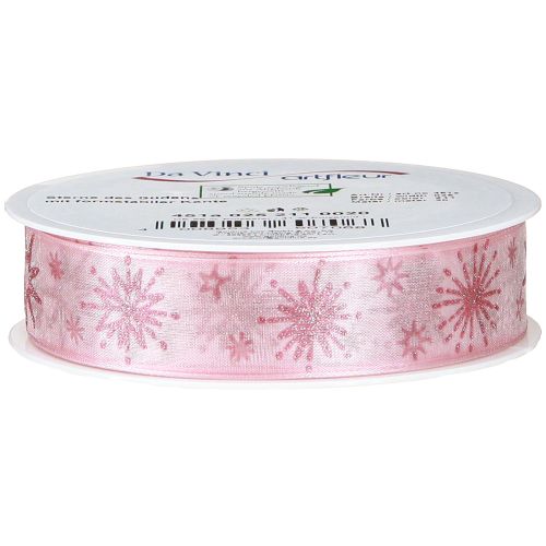 kohteita Lahjanauha tähdet Joulunauha pinkki 25mm 20m