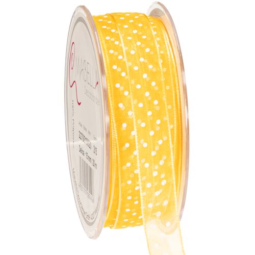 Pilkullinen lahjanauha, täydellinen viimeistely lahjapakkauksiin ja lahjarasioihin, 1,5 cm leveä, 20 m pitkä