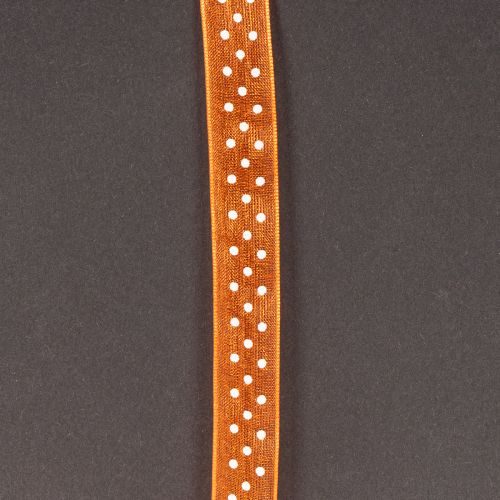 kohteita Lahjanauha, jossa pilkkuja eleganttiin lahjapaketointiin, 1,5 cm leveä, 20 m pitkä