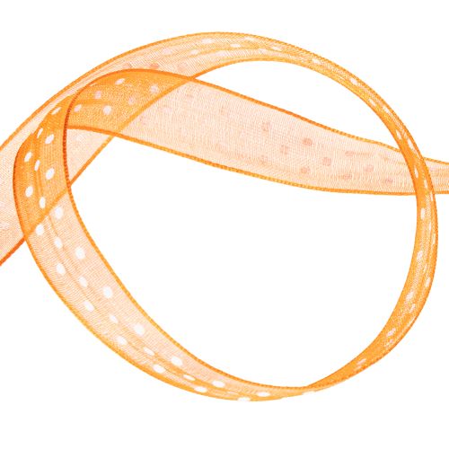 kohteita Lahjanauha, jossa pilkkuja eleganttiin lahjapaketointiin, 1,5 cm leveä, 20 m pitkä