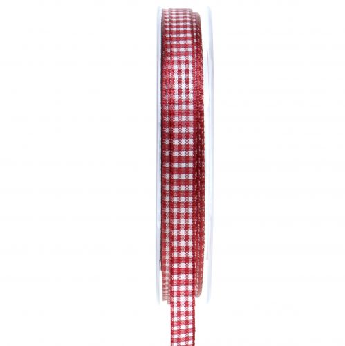 Lahjanauha ruudullinen Bordeaux 8mm 20m