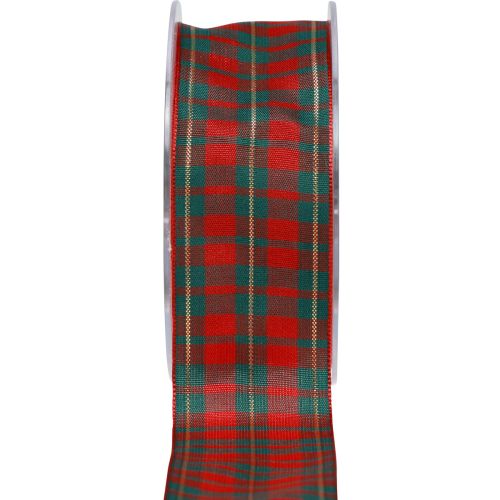 kohteita Lahjanauha Skotlanninruutuinen koristenauha punainen vihreä 40mm 15m