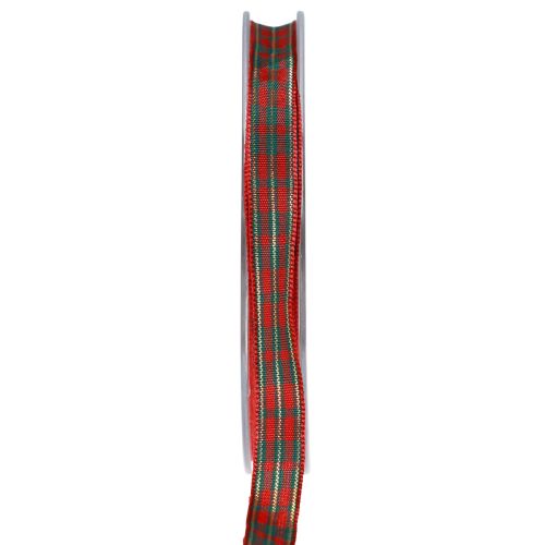 kohteita Gift Ribbon Scottish Christmas Ribbon Red Green 10mm 20m