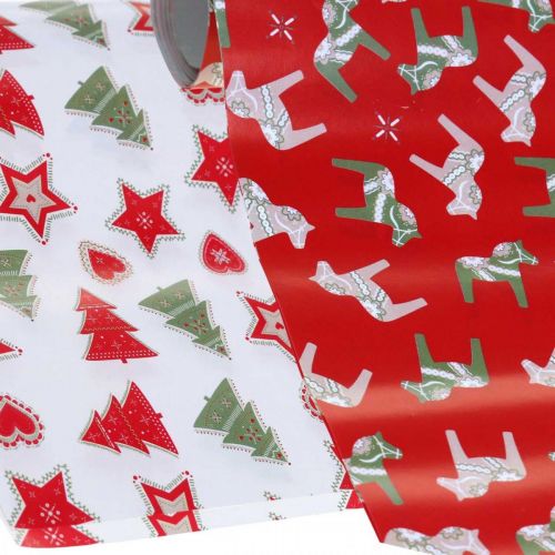 kohteita Käärepaperi joulu punainen, valkoinen 4 arkkia sarjassa 50×70cm