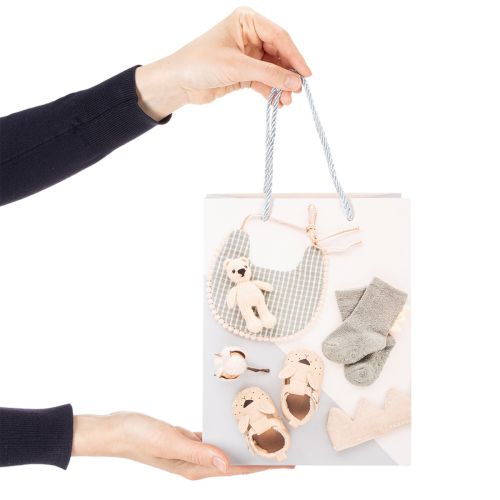 kohteita Vauvan lahjakassi pojalle - ihanteellinen vauvalahjoiksi syntymän yhteydessä - 23 cm - 2 kpl