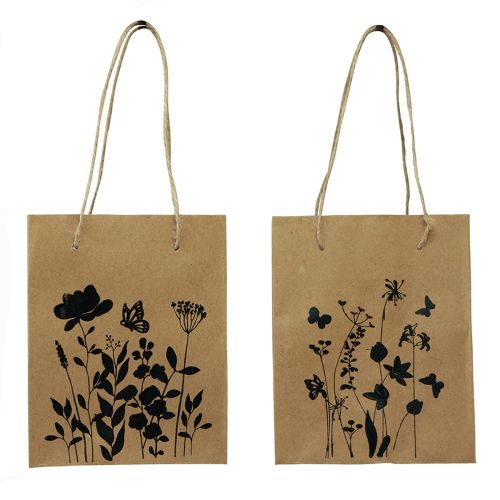 kohteita Lahjapussit kahvoilla paperi luonnonmusta 12×15cm 6 kpl