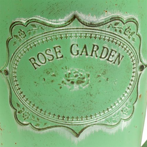 Floristik24 Koristeellinen kastelukannu antiikin näköinen vihreä Ø19cm K30cm