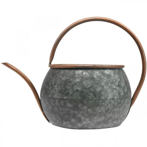 kohteita Koristeellinen metallinen istutuskone koristeluun, puutarhan koristeluun, kastelukannu istutukseen hopea, kupari L41cm Ø26cm K30cm