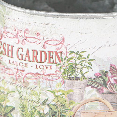kohteita Kastelukannu koristelu hopea metalli Fresh Garden 30x11x14,5cm