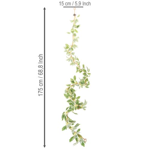Tekoseppele kirjavilla lehdillä, 175 cm | Floristik24.fi