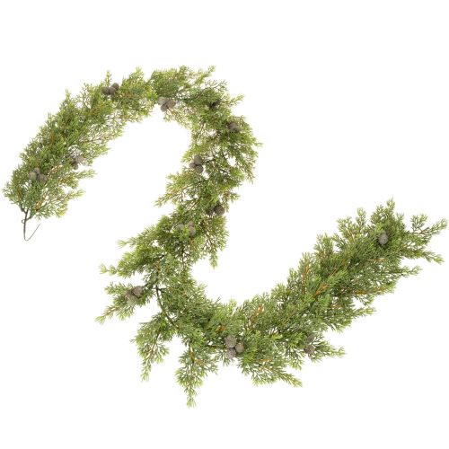 Keinotekoinen sypressiköynnös käpyillä, 180 cm, pöydälle ja ovelle | Floristik24.fi