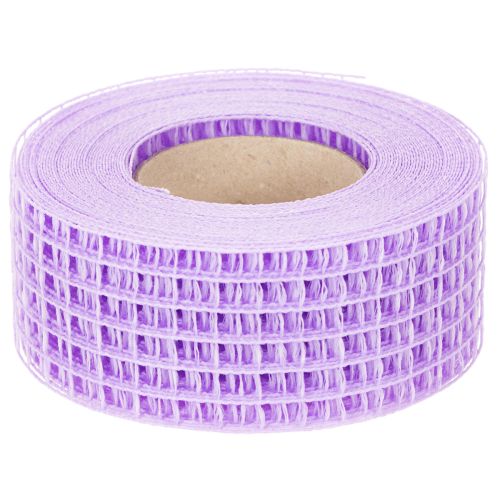 Violetti verkkoteippi, 4,5 cm leveä, koristeteippirulla luovaan askarteluun, 10 m | Floristik24.fi