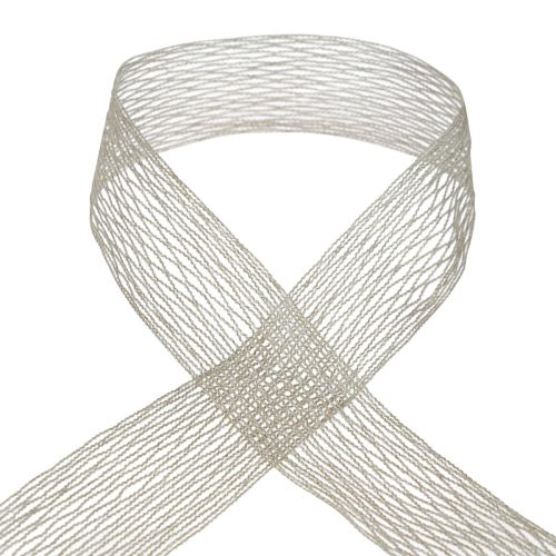 Verkkoteippi, ristikkoteippi, koristeteippi, ruskea, lankavahvistettu, 50mm, 10m