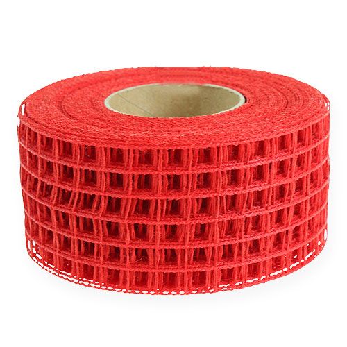 Ristikkoteippi 4,5 cm x 10 m punainen