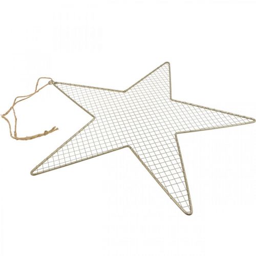 kohteita Metal Star Mesh Deco Star Metal Deco Gold Ø57cm