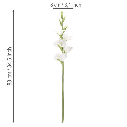 Keinotekoinen gladiolus, pitkävartinen, maljakoihin, 88 cm | Floristik24.fi