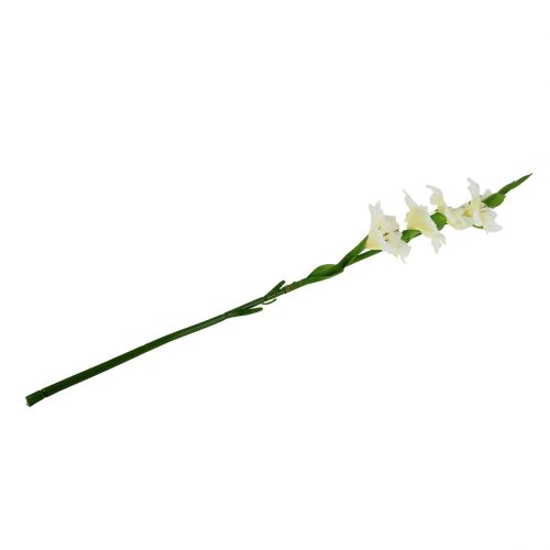 Floristik24 Gladiolus valkoinen 86cm keinotekoinen