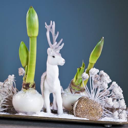 Floristik24 Joulukuusi koristeet tammenterho ripustaa metallilasia kultaa 7cm 4kpl