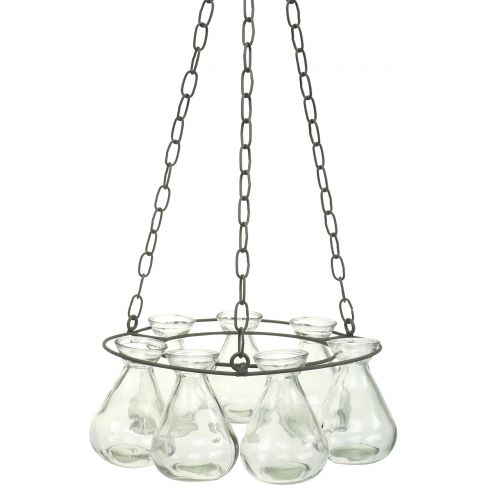 Floristik24 Ripustettava seppele kukkamaljakkoilla Ø24cm