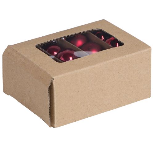 Lasipallot Christmas in Bordeaux mix Ø3cm 22 kpl | Floristik24.fi