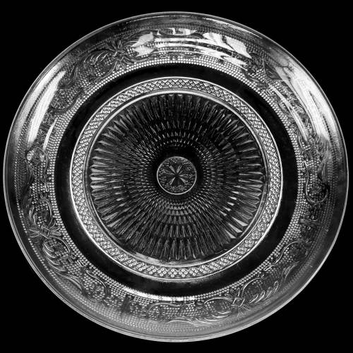 Floristik24 Antiikkinen lasilautanen Ø29cm H2,5cm 2kpl 2kpl