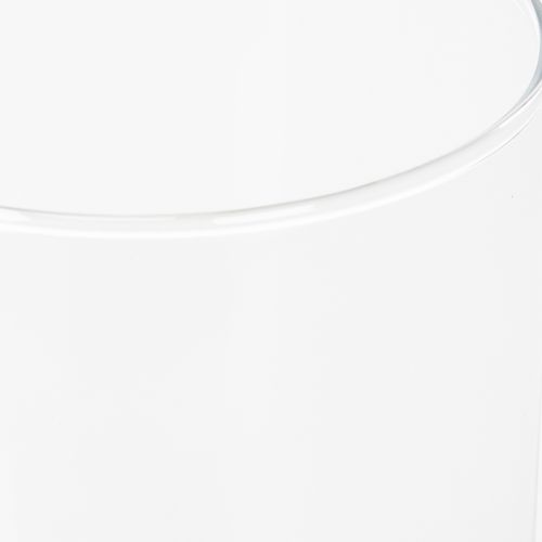 kohteita Korkea lasimaljakko, yksinkertainen lasisylinteri kukkamaljakoksi tai koristelasiksi, 20 cm