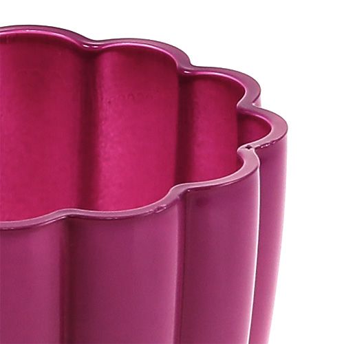 Floristik24 Lasimaljakko "Bloom" Erika Ø14cm K17cm